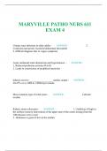 MARYVILLE PATHO NURS 611 EXAM 4