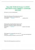 Maryville NURS 612 Exam 1 LATEST QESTIONS AND CORRECT ANSWERS 2023/2025 MC from ch 1,2,3,4,5,12,13 lab manual    