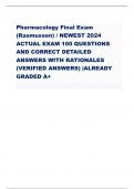 ATI Pharmacology Proctor 2019 Study Guide NEWEST 2024 ACTUAL EXAM QUESTIONS AND CORRECT DETAILED ANSWERS WITH RATIONALES VERIFIED ANSWERS ALREADY GRADED A+ A nurse is preparing to administer heparin 900 units/hr. via 