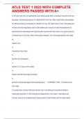 ATLS TEST 1 2023 WITH COMPLETE ANSWERS PASSED WITH A&plus;