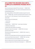 ATLS WRITTEN REVIEW 2023 WITH COMPLETE ANSWERS PASSED WITH A&plus;