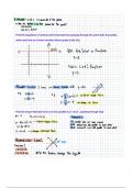 Intercepts, Parallel, and Perpendicular Lines - Summative Notes Sheet