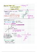 Unit 2.1 - Equations of Lines Notes