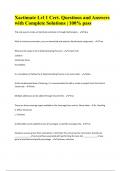 Xactimate Lvl 1 Cert&period; Questions and Answers with Complete Solutions &vert; 100&percnt; pass