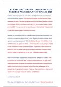 USAA API FINAL EXAM STUDY GUIDE WITH CORRECT ANSWERS&sol;LATEST UPDATE 2024