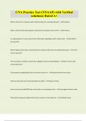 CNA Practice Test &lpar;NNAAP&rpar; with Verified solutions&vert; Rated A&plus;