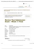 Review Test Submission Exam Week 11 Final NRNP 6552