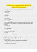 nclex SATA Exam Questions and correct  answers&vert; Already passed