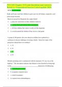 PSY118 Chapter 15 Exam Questions and Answers Rated A&plus; Guaranteed Success Latest update 2024&period;