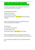 Qualys Reporting Strategies and Best Practices &lpar;Exam&rpar; Questions And Answers  