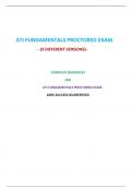 ATI FUNDAMENTALS PROCTORED EXAM &lpar;9 LATEST VERSIONS&comma;NGN&rpar;-2023