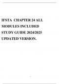 IFSTA CHAPTER 24 ALL MODULES INCLUDED STUDY GUIDE 2024/2025 UPDATED VERSION.