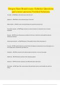 Oregon State Board exam- Esthetics Questions and correct answers&vert; Verified Solutions