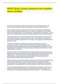 RNFA Study Guide questions and answers latest updates&period;