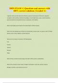 DHN EXAM 1 &vert; Questions and answers with 100&percnt; correct solutions &vert; Graded A&plus;