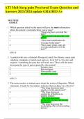 ATI MedSurg 2024&sol;2025 proctored ATI questions and answers all answers 100&percnt; verified UPDATED 2024&sol;2025 GRADED A&plus;