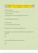 AZ POST CFE 2 | Questions and answers with 100% correct solutions | Graded A+