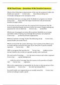 HCM Final Exam &ndash; Questions With Detailed Answers