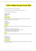 LCDC Online Practice Exam 2024