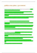 politics essay plans &colon; government