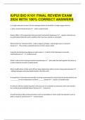  IUPUI BIO K101 FINAL REVIEW EXAM 2024 WITH 100% CORRECT ANSWERS