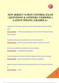 NEW JERSEY 7A PEST CONTROL EXAM  | QUESTIONS & ANSWERS (VERIFIED) |  LATEST UPDATE | GRADED A+NEW JERSEY 7A PEST CONTROL EXAM  | QUESTIONS & ANSWERS (VERIFIED) |  LATEST UPDATE | GRADED A+NEW JERSEY 7A PEST CONTROL EXAM  | QUESTIONS & ANSWERS (VERIFIED) |