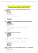 FIRE & SAFETY MULTIPLE CHOICE QUESTIONS & ANSWERS 2024 UPDATE| 100% CORRECT