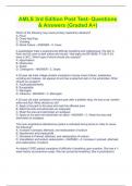 AMLS 3rd Edition Post Test- Questions & Answers &lpar;Graded A&plus;&rpar;