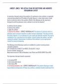 LINDSEY JONES- TMC ACTUAL EXAM 150 QUESTIONS AND ANSWERS  2024|AGRADE LATEST LINDSEY JONES- TMC ACTUAL EXAM 150 QUESTIONS AND ANSWERS  2024|AGRADE LATEST