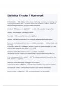 MATH 120: STATISTICS CH 1 Questions and Answers (A+ GRADED 100% VERIFIED )