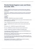 Florida Dental Hygiene Laws and Rules Accurate 100&percnt;