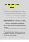 BUS LAW EXAM 1 STUDY  GUIDE 