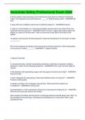 Associate Safety Professional Exam 2024