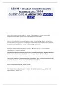 ABNM - NUCLEAR MEDICINE BOARDS RADIATION QUIZ 2024 QUESTIONS & ANSWERS PASSED 100&percnt;