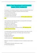 ENPC Test Questions and Answers Latest 2022 Graded A&plus;