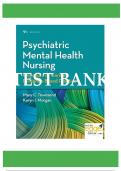 Test Bank for Psychiatric Mental Health Nursing: Concepts of Care in Evidence-Based Practice 9th Edition 