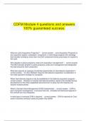   CDFM Module 4 questions and answers 100% guaranteed success.