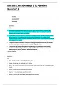 OTE2601 ASSIGNMENT 2 627109990 Question 1