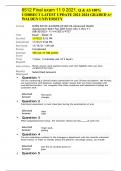 6512 Final exam 11 9 2021&period; Q & AS 100&percnt; CORRECT LATEST UPDATE 2021-2024 GRADED A&plus; WALDEN UNIVERSITY