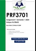 PRF3701 Assignment 1 (QUALITY ANSWERS) Semester 1 2024