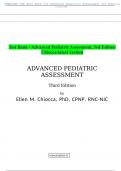    Test Bank - Advanced Pediatric Assessment, 3rd Edition Chiocca-latest version