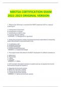 NBSTSA CERTIFICATION EXAM 2022-2023 ORIGINAL VERSION