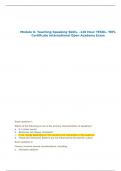 Module 8- Teaching Speaking Skills- -120 Hour TESOL- TEFL Certificate International Open Academy Exam