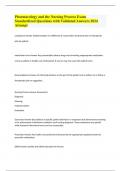 Pharmacology and the Nursing Process Exam Standardized Questions with Validated Answers 2024 Attempt 