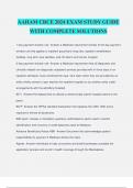 AAHAM CRCE 2024 EXAM STUDY GUIDE WITH COMPLETE SOLUTIONS