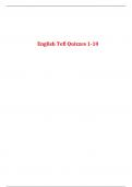 English Tefl Quizzes 1-10
