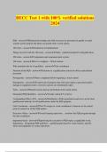 BECC Test 1 with 100&percnt; verified solutions 2024