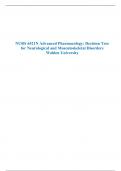 NURS 6521N Advanced Pharmacology: Decision Tree for Neurological and Musculoskeletal Disorders Walden University