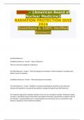 ABNM - NUCLEAR MEDICINE BOARDS RADIATION QUIZ 2024 QUESTIONS & ANSWERS PASSED 100&percnt; 