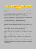 CT DMV Permit Test With 100&percnt; Correct Answers